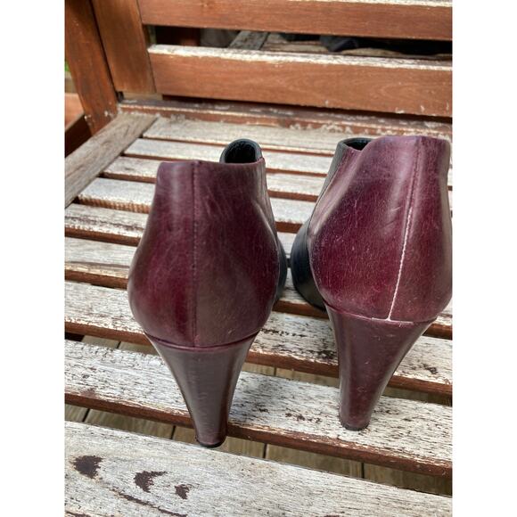 SEE BY CHLOE two tone booties with heel and side zipper size 6.5 (36.5 EU) women - Picture 3 of 9